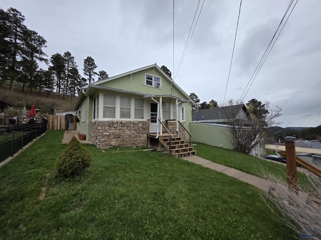 142 W Summit, Lead, SD 57754 - bungalow featuring stucco siding and stone siding