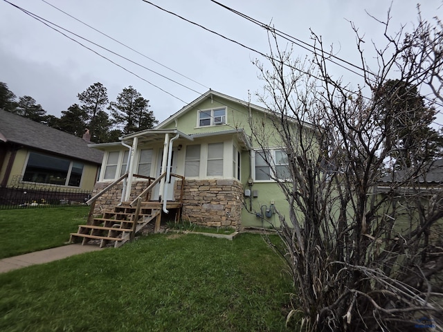 142 W Summit, Lead, SD 57754 - bungalow with stone siding and stucco siding
