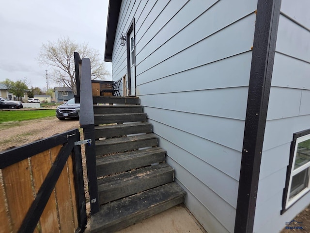 view of stairs
