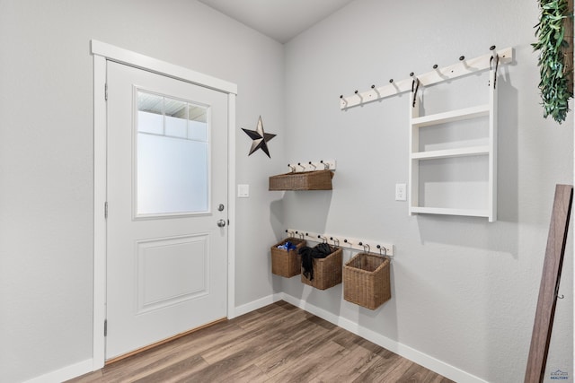 506 Solomon Ct, Rapid City, SD 57703 - mudroom featuring wood finished floors and baseboards