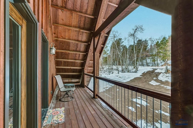 21172 Last Chance Trl, Lead, SD 57754 - view of snow covered deck