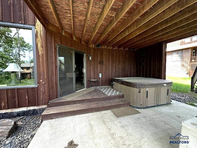 21172 Last Chance Trl, Lead, SD 57754 - view of patio with a hot tub