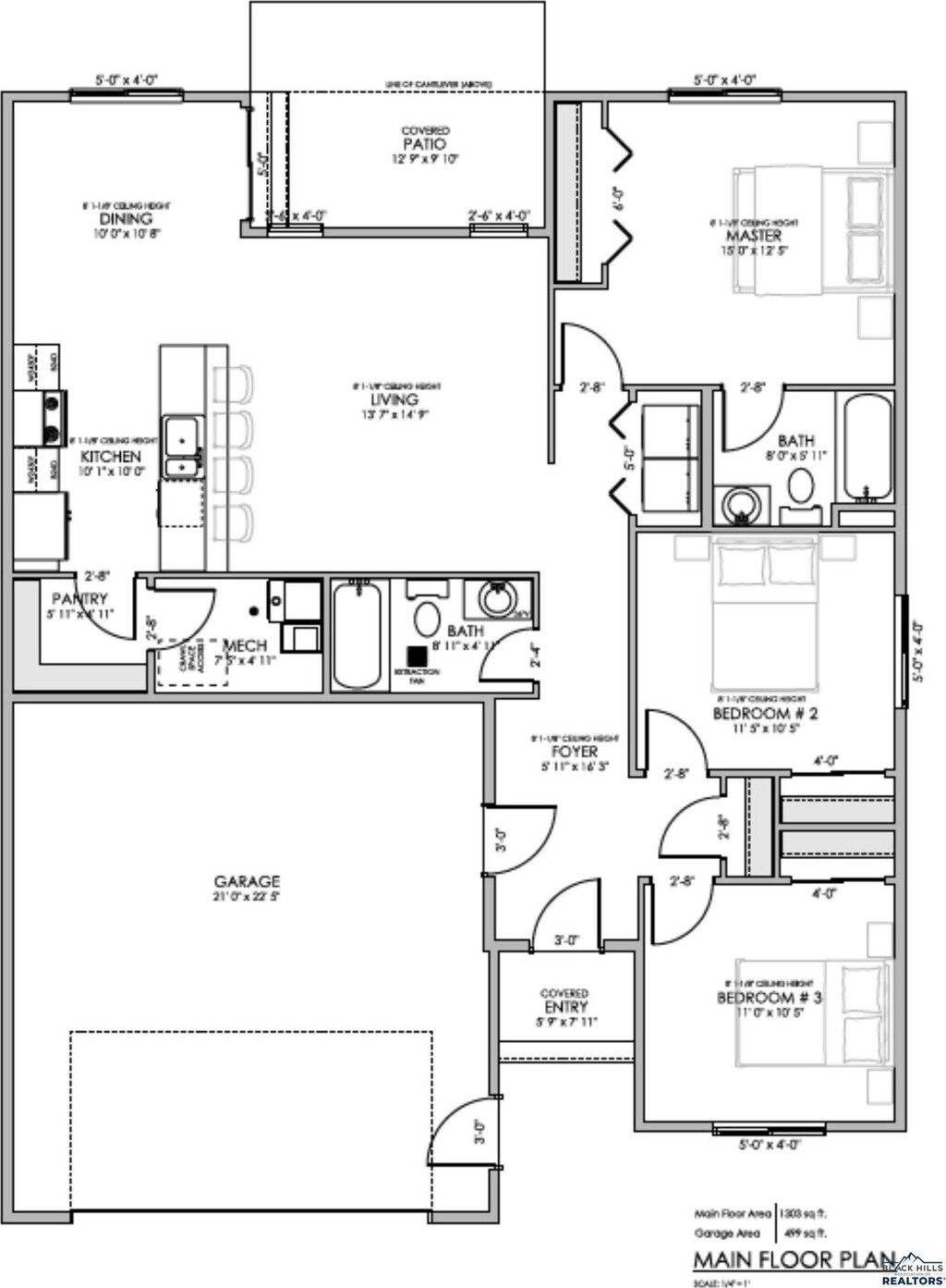 302 Northern Lights Blvd E, Box Elder, SD 57719 - property floor plan
