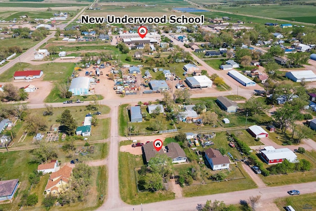 202 S B Ave, New Underwood, SD 57761 - aerial view of property and surrounding area
