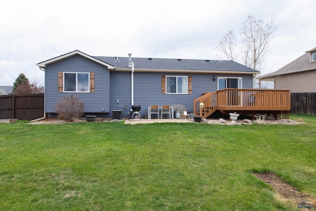 10284 Remmington St, Summerset, SD 57718 - back of house with a deck and central air condition unit