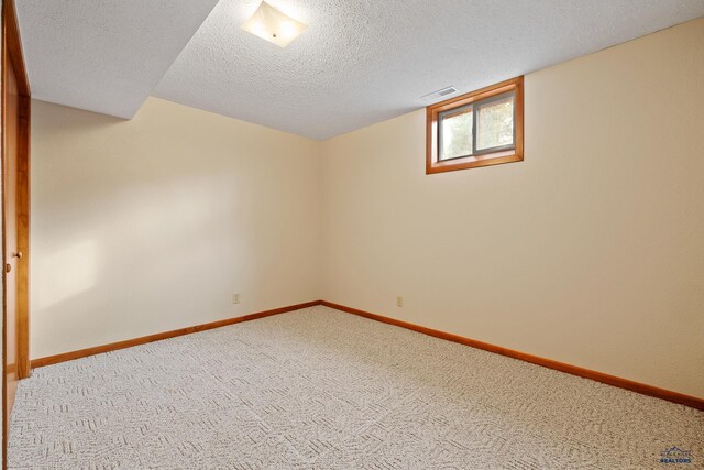12087 Kaubisch Ranch Rd, Hill City, SD 57745 - carpeted empty room featuring baseboards and a textured ceiling
