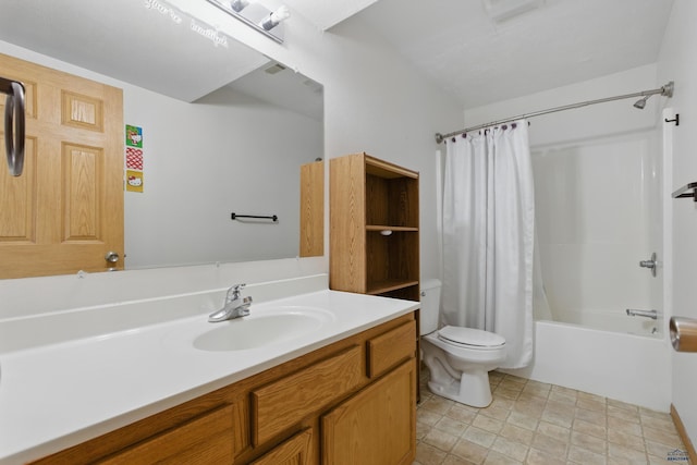 573 Plover Dr, Box Elder, SD 57719 - bathroom with toilet, vanity, and shower / bath combo
