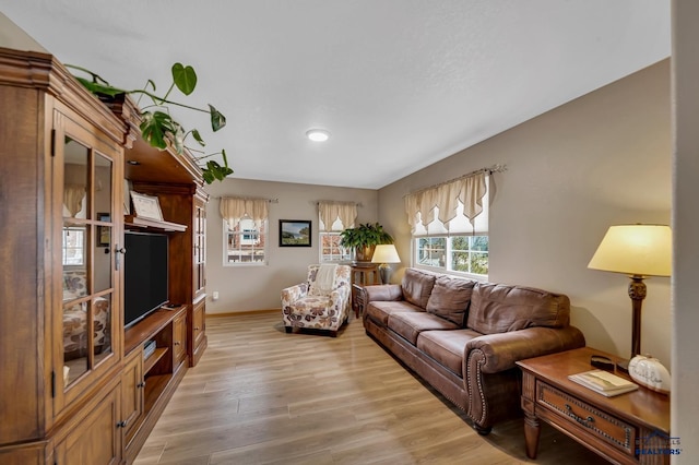 2930 Princeton Ct, Rapid City, SD 57702 - living room with light wood finished floors, baseboards, and recessed lighting
