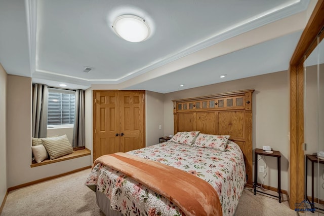 2930 Princeton Ct, Rapid City, SD 57702 - bedroom with light carpet, baseboards, and recessed lighting