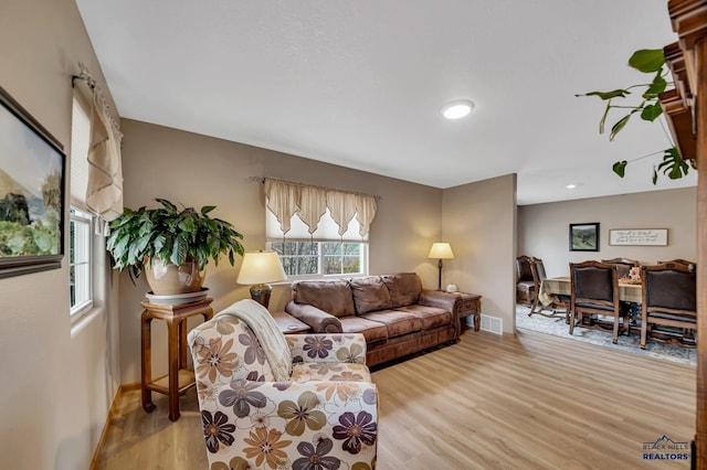 2930 Princeton Ct, Rapid City, SD 57702 - living room featuring light wood-type flooring, baseboards, and recessed lighting