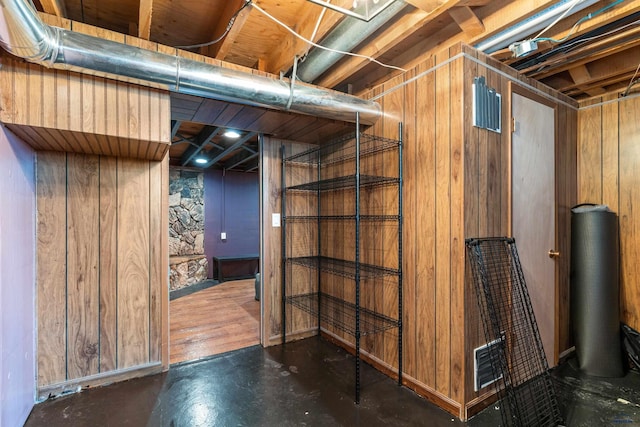 2030 12th Ave, Belle Fourche, SD 57717 - below grade area featuring wooden walls