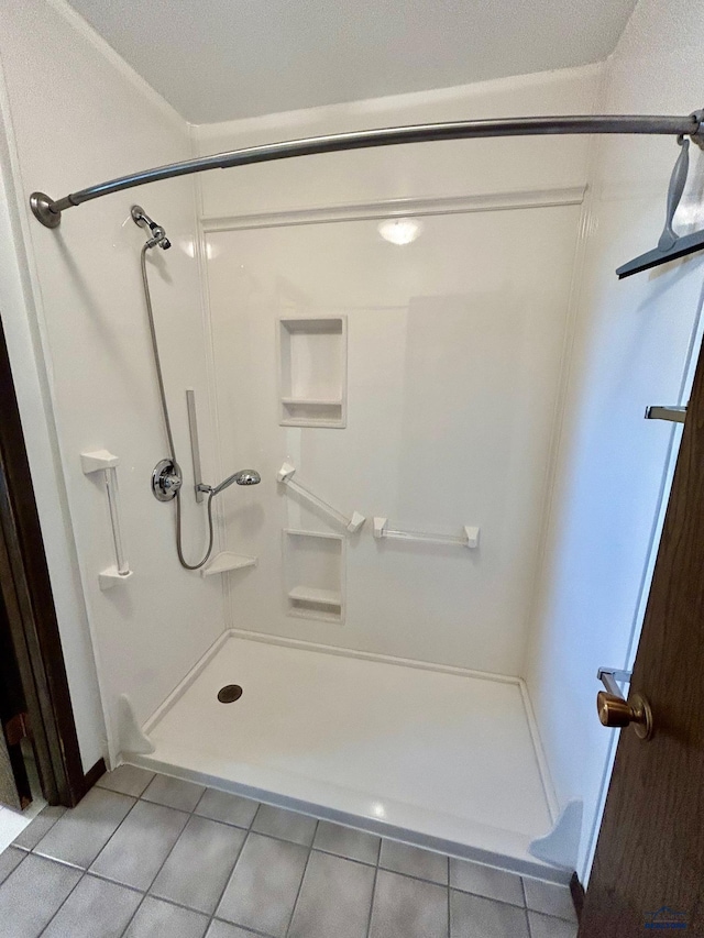 1504 Morningside Dr, Rapid City, SD 57701 - full bathroom with tile patterned floors and a shower stall