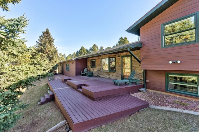 4240 Foothill Dr, Rapid City, SD 57702 - view of wooden deck