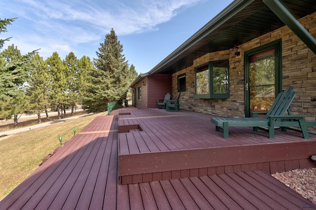 4240 Foothill Dr, Rapid City, SD 57702 - view of wooden terrace