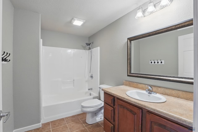 960 Nicole St, Rapid City, SD 57701 - bathroom with toilet, tile patterned flooring, vanity, and tub / shower combination