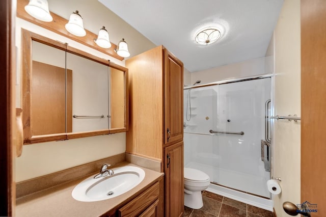4801 Prairie Rose Pl, Rapid City, SD 57702 - full bath with a shower stall, toilet, and vanity