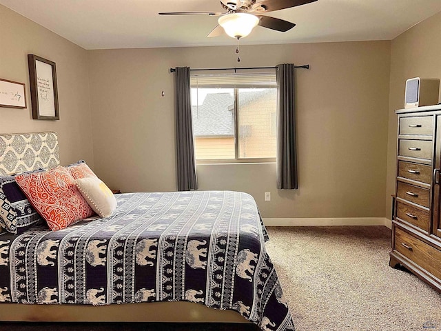 3620 Remington Rd, Rapid City, SD 57703 - bedroom with carpet, baseboards, and ceiling fan