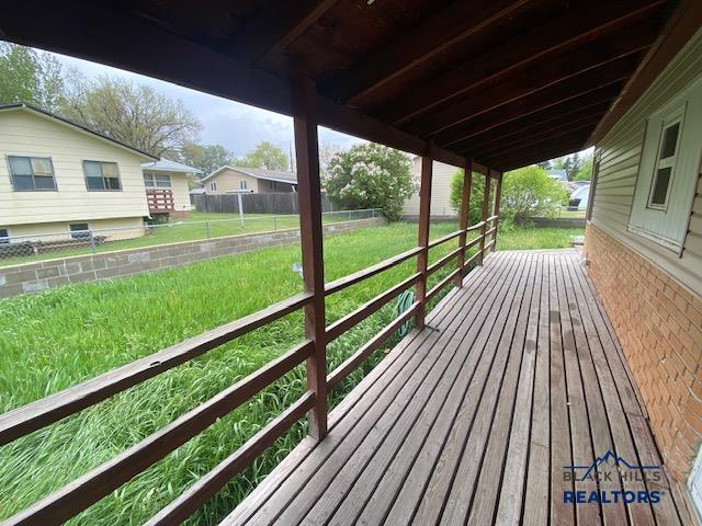1220 Shephard St, Sturgis, SD 57785 - view of wooden deck