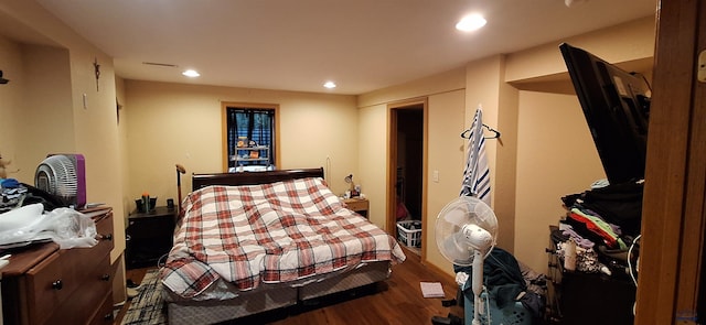 4737 Haven, Rapid City, SD 57703 - bedroom with wood finished floors and recessed lighting
