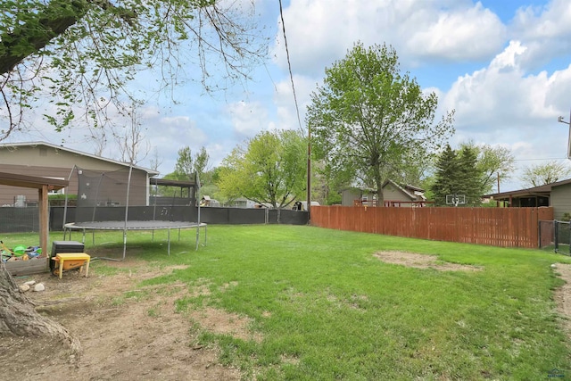 712 Stanley, Belle Fourche, SD 57717 - view of yard with a trampoline