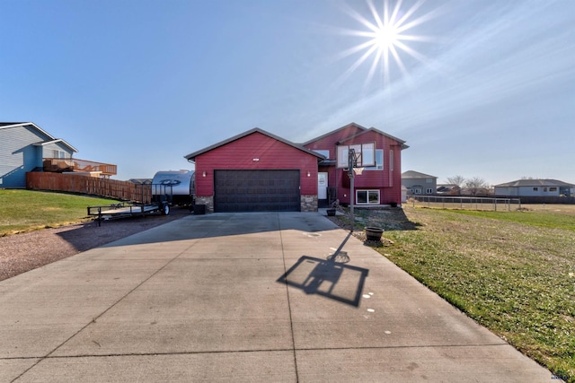 22970 Candlelight Dr, Rapid City, SD 57703 - view of front of home with driveway and a garage