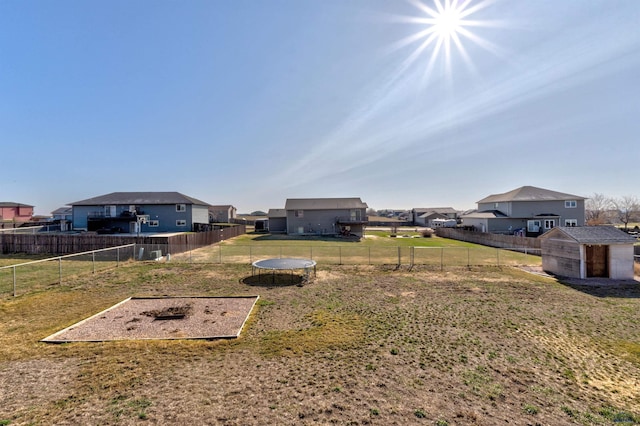 22970 Candlelight Dr, Rapid City, SD 57703 - view of yard featuring a residential view, a shed, and an outdoor structure