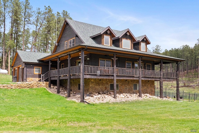 22600 Jenny Gulch Rd Unit 22600/22636Jenny, Gulch Rd, Rapid City, SD 57702 - view of front of home featuring stone siding and a shingled roof
