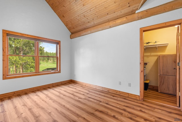 22600 Jenny Gulch Rd Unit 22600/22636Jenny, Gulch Rd, Rapid City, SD 57702 - empty room with lofted ceiling, wood finished floors, wood ceiling, and baseboards