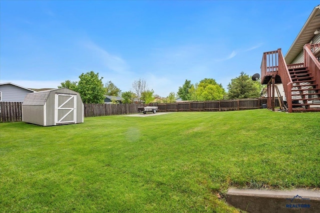 720 S 32nd, Spearfish, SD 57783 - view of yard featuring stairs and a wooden deck
