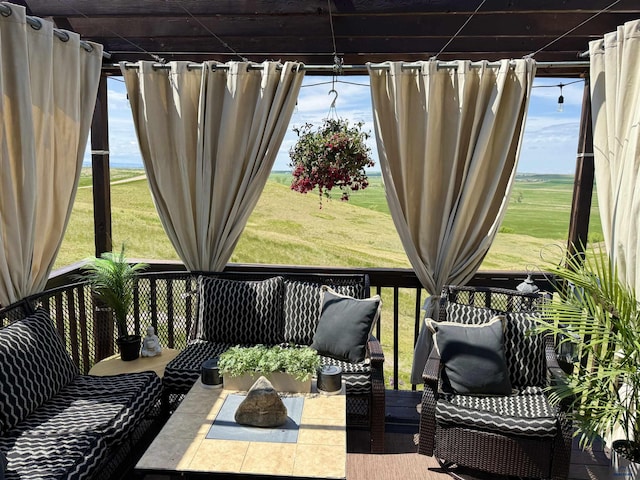 22841 Gateway Dr, Box Elder, SD 57719 - view of wooden deck
