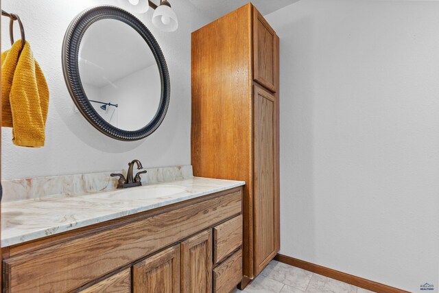 6401 Mountain Meadow Rd, Black Hawk, SD 57718 - bathroom with vanity and baseboards