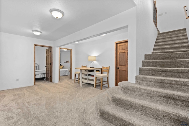 6401 Mountain Meadow Rd, Black Hawk, SD 57718 - stairway featuring carpet floors