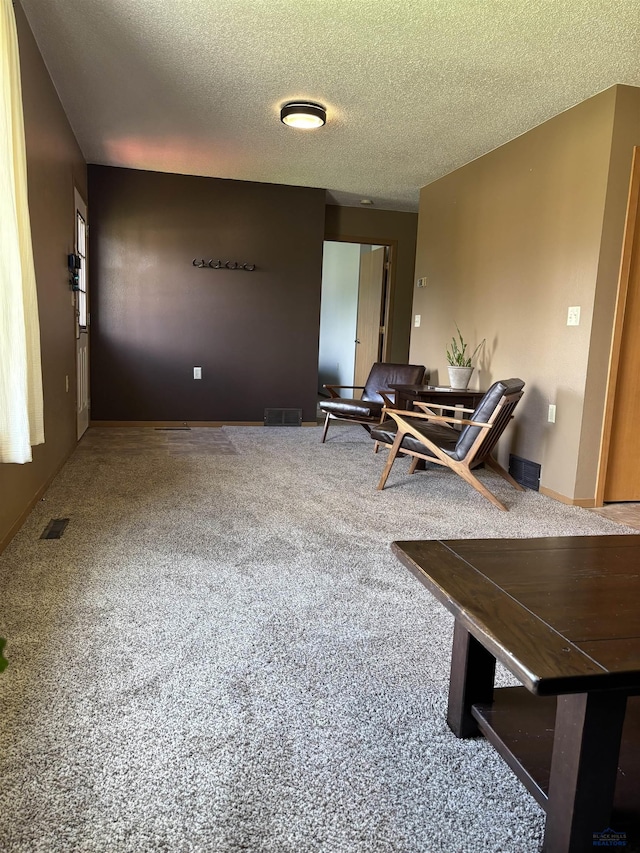 1523 Hope St, Sturgis, SD 57785 - living area featuring carpet flooring and a textured ceiling