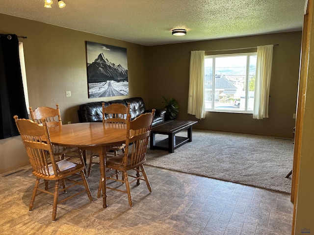 1523 Hope St, Sturgis, SD 57785 - dining area featuring a textured ceiling