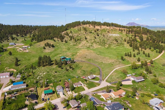 1523 Hope St, Sturgis, SD 57785 - aerial overview of property's location with a forest