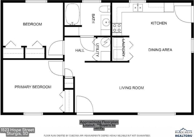 1523 Hope St, Sturgis, SD 57785 - property floor plan
