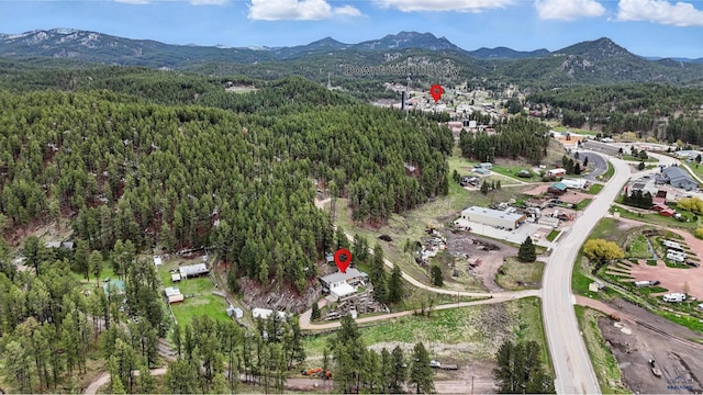 12384 Stannum Pl, Hill City, SD 57745 - view of property location with mountains and a forest