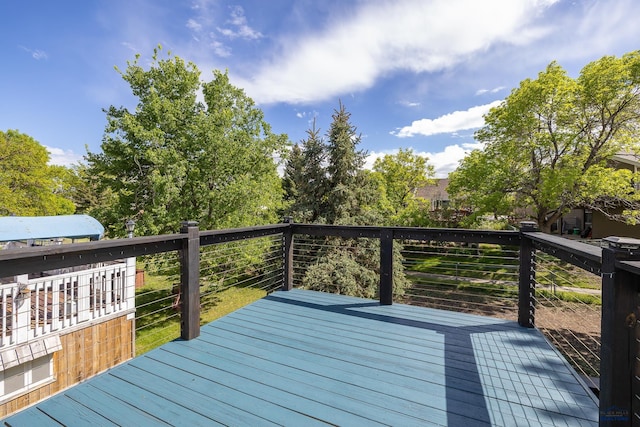 1215 Range View Cir, Rapid City, SD 57701 - view of wooden terrace