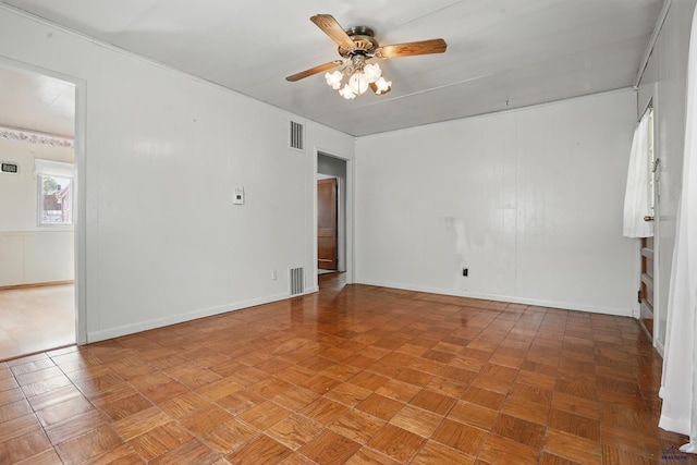 1905 5th St, Rapid City, SD 57701 - spare room with ceiling fan and baseboards