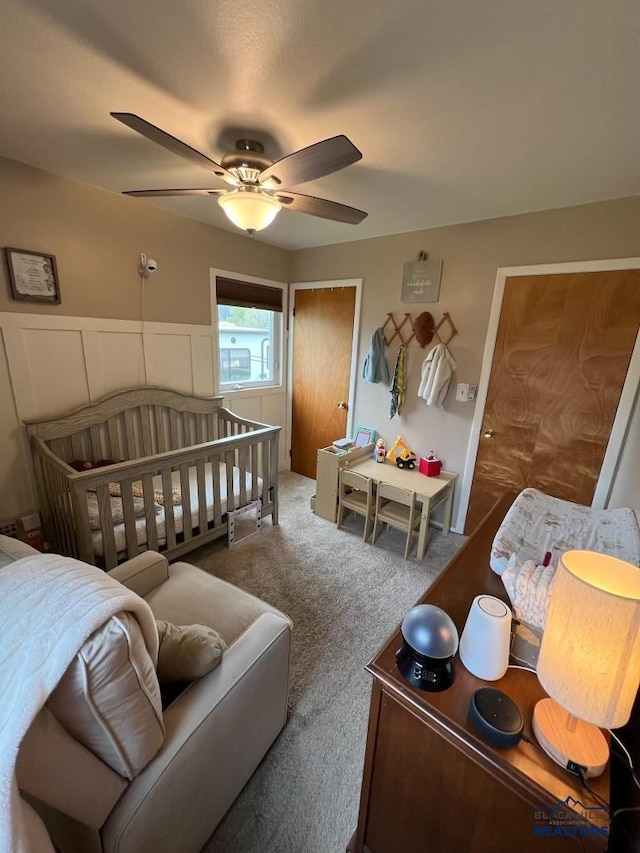 2104 Colorado, Sturgis, SD 57785 - bedroom with carpet floors and ceiling fan