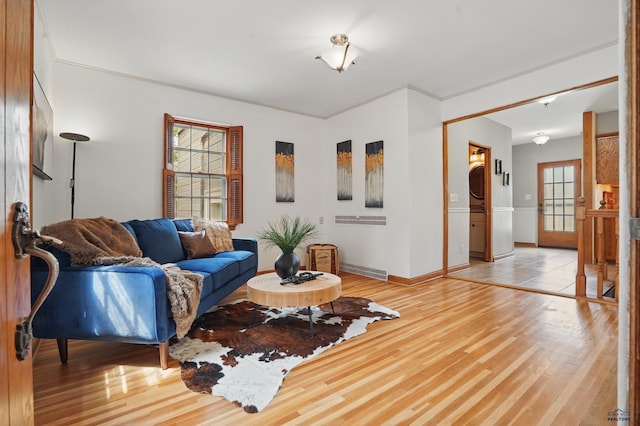 902 Fulton St, Rapid City, SD 57701 - living room with light wood-type flooring and baseboards