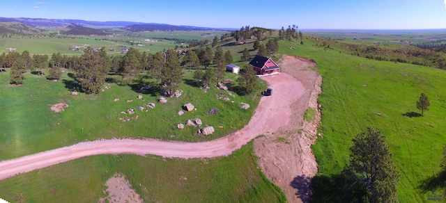 14450 Edgewood Pl, Piedmont, SD 57769 - aerial view of property and surrounding area with rural landscape