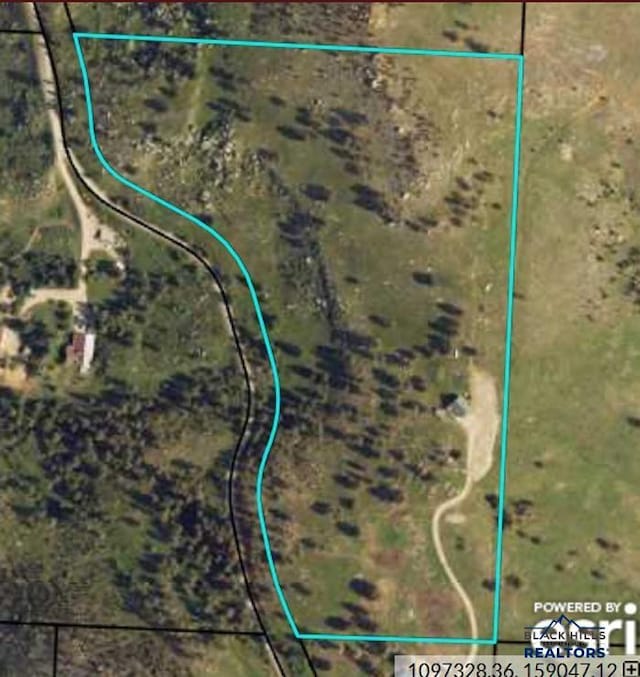 14450 Edgewood Pl, Piedmont, SD 57769 - map / location featuring property parcel outlined