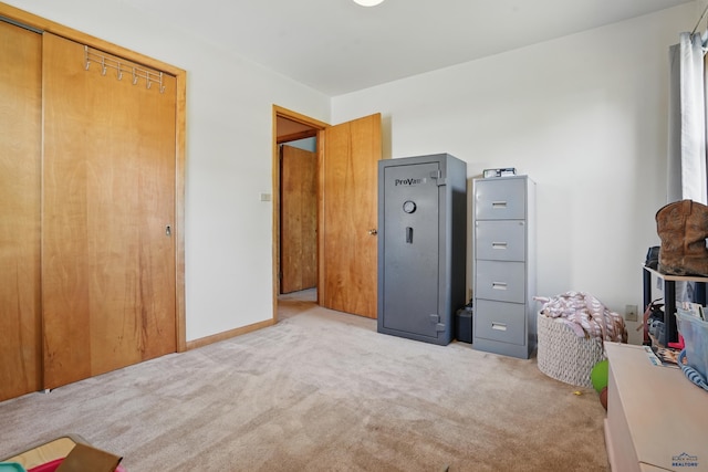 701 Hustead St, Wall, SD 57790 - bedroom with carpet floors and a closet