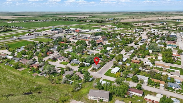 701 Hustead St, Wall, SD 57790 - aerial view of property and surrounding area featuring nearby suburban area