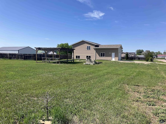 6323 Felicia St, Rapid City, SD 57703 - view of yard with a pergola