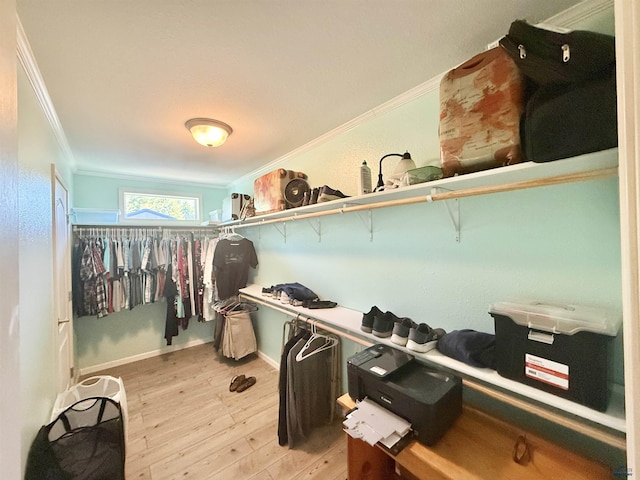 1222 Foothill Dr, Spearfish, SD 57783 - spacious closet with light wood-style floors