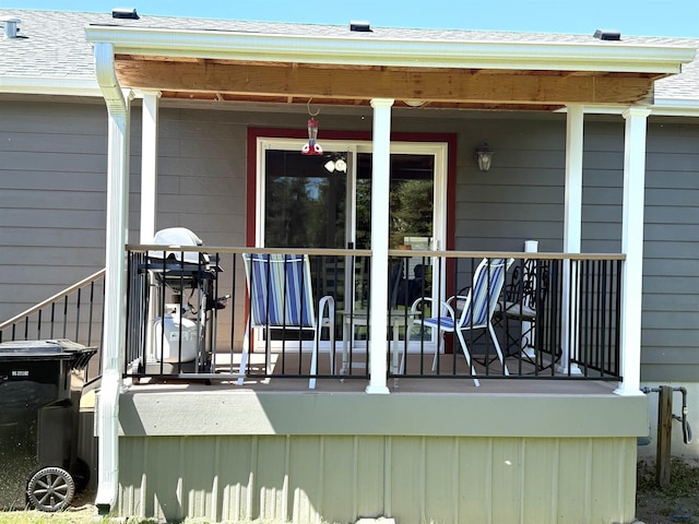 1222 Foothill Dr, Spearfish, SD 57783 - view of wooden porch