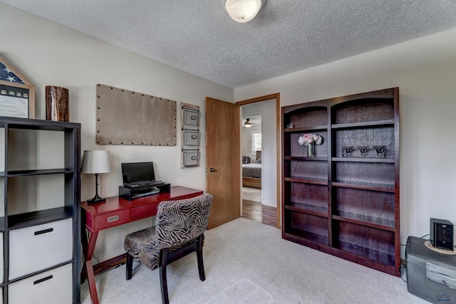 239 Deer Path, Lead, SD 57754 - office space with carpet floors and a textured ceiling