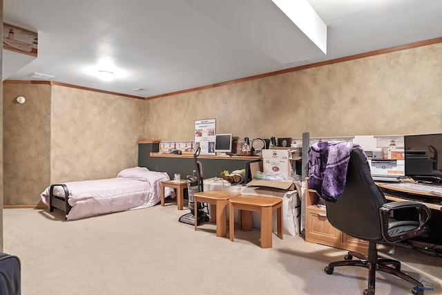 2198 Old Farm Ct, Rapid City, SD 57703 - bedroom with an office area and carpet